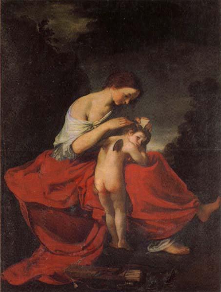 Giovanni da san giovanni Venus Combing Cupid's Hair China oil painting art